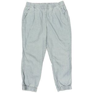 Women's J. CREW Linen/Lyocell Jogger Pull-On‎ Pants Gray | Size 10P